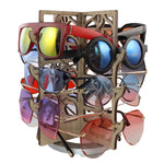 Load image into Gallery viewer, Rotating Walnut Sunglasses Rack - 12-Pair - Dancer Collection
