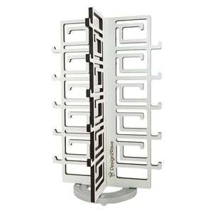 Rotating Sunglasses Rack - 20-Pair - White - Chinoiserie Collection