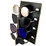 Load image into Gallery viewer, Wood Sunglasses Display – 4-Pair - Black - with sample sugnlasses
