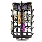 Load image into Gallery viewer, Wood Rotating Jewelry Organizer – Dancer Collection with sample sunglasses and jewelry
